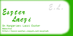 eszter laczi business card